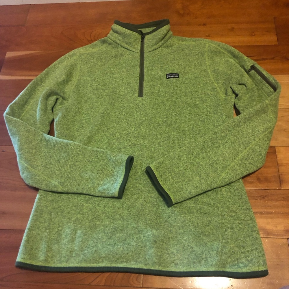 Patagonia 1/4 zip Better Sweater Green sz Large